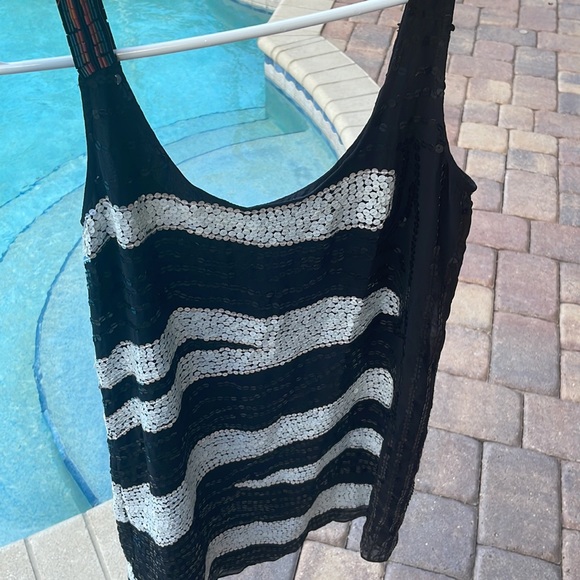 Foley + Corinna sz XS SILK Zebra Sequin SEXY Mini Dress NWT Paris Hilton COUTURE - Picture 11 of 17